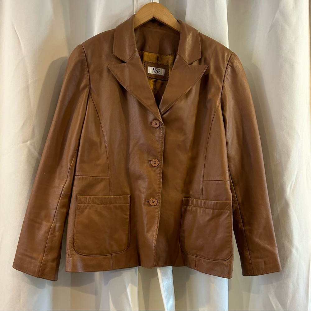 Women's‎ VS2 Tan Leather Jacket